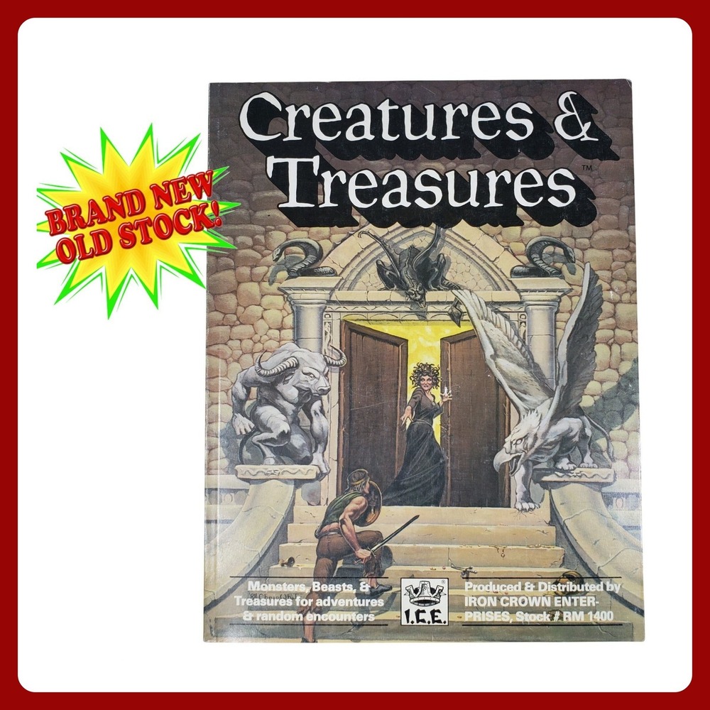 Iron Crown Creatures & Treasures Rolemaster RPG RM 1400 Book‎ New